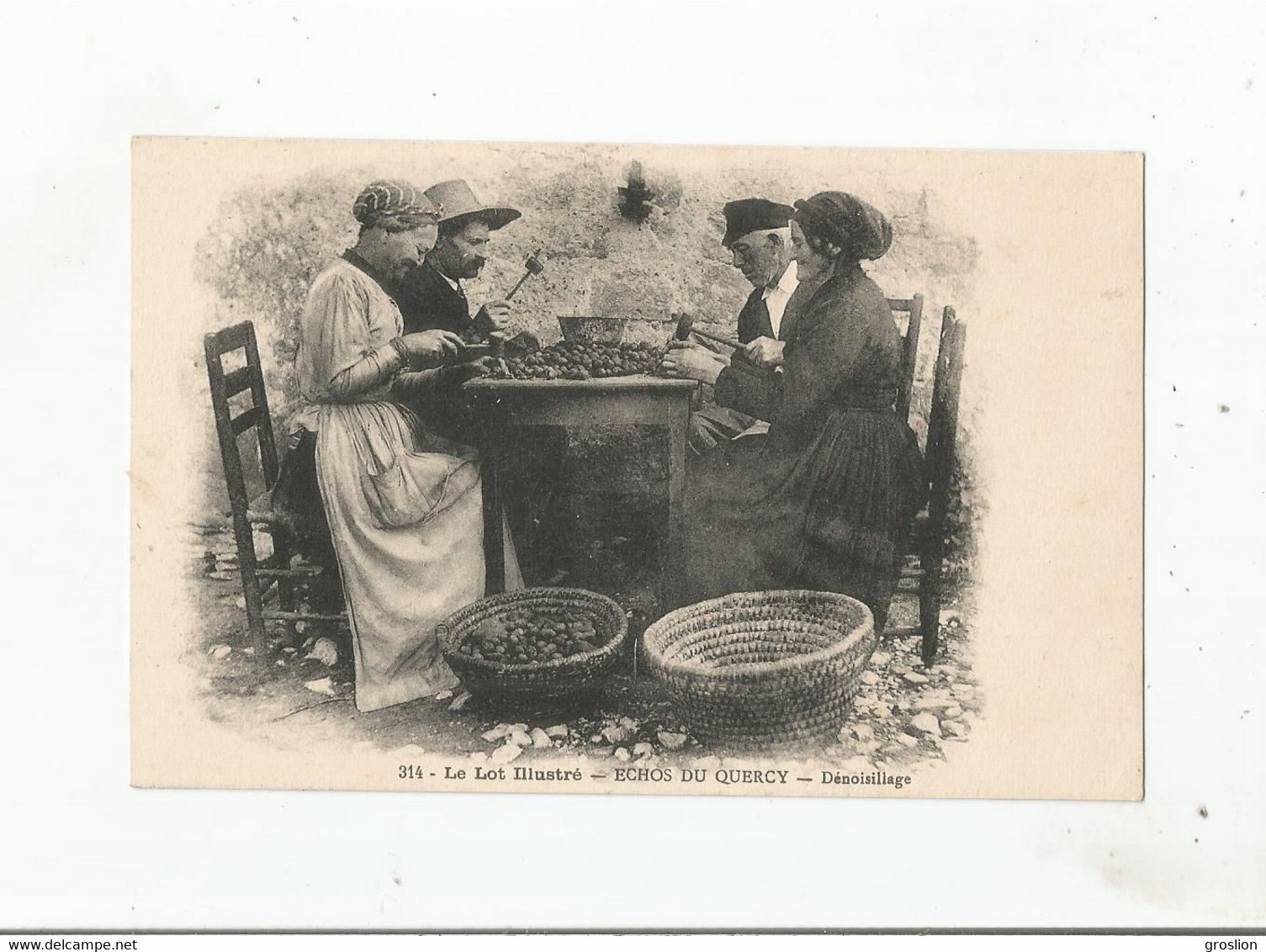 LE LOT ILLUSTRE 314 ECHOS DU QUERCY DENOISILLAGE  (VIEUX METIRES PERSONNES A L'OUVRAGE)