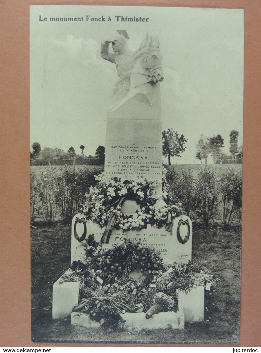 Le monument Fonck à Thimister