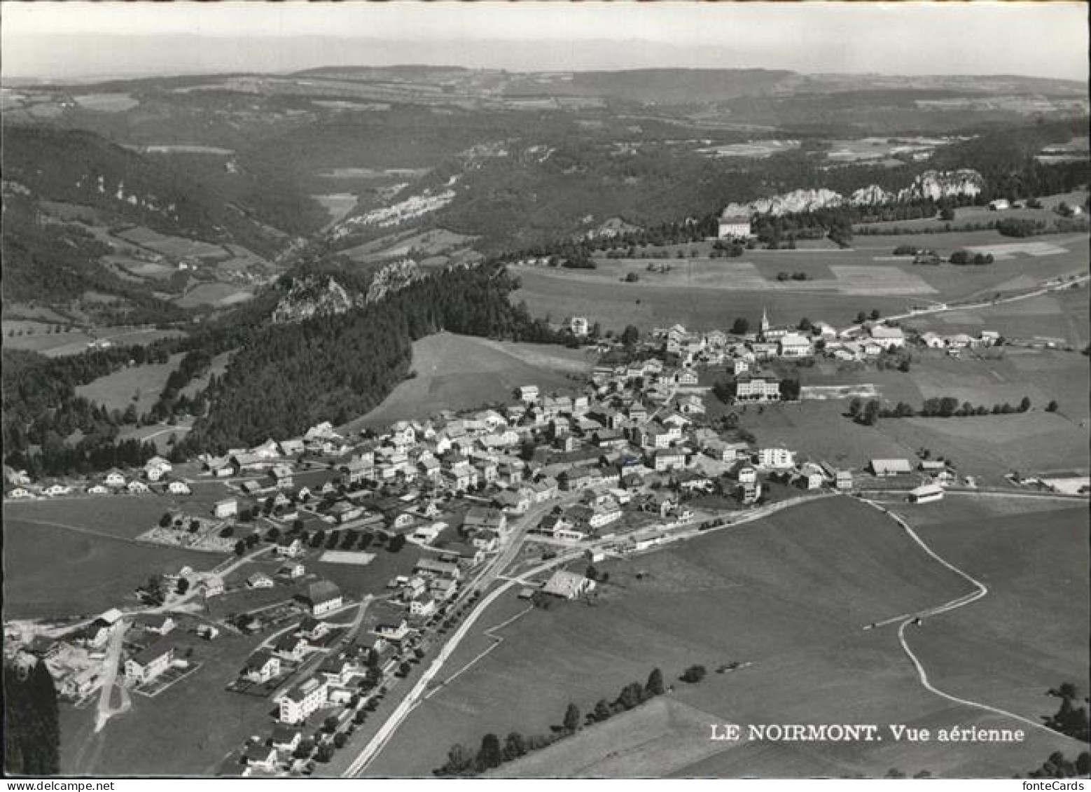 Le Noirmont Franches-Montagnes Fliegeraufnahme
