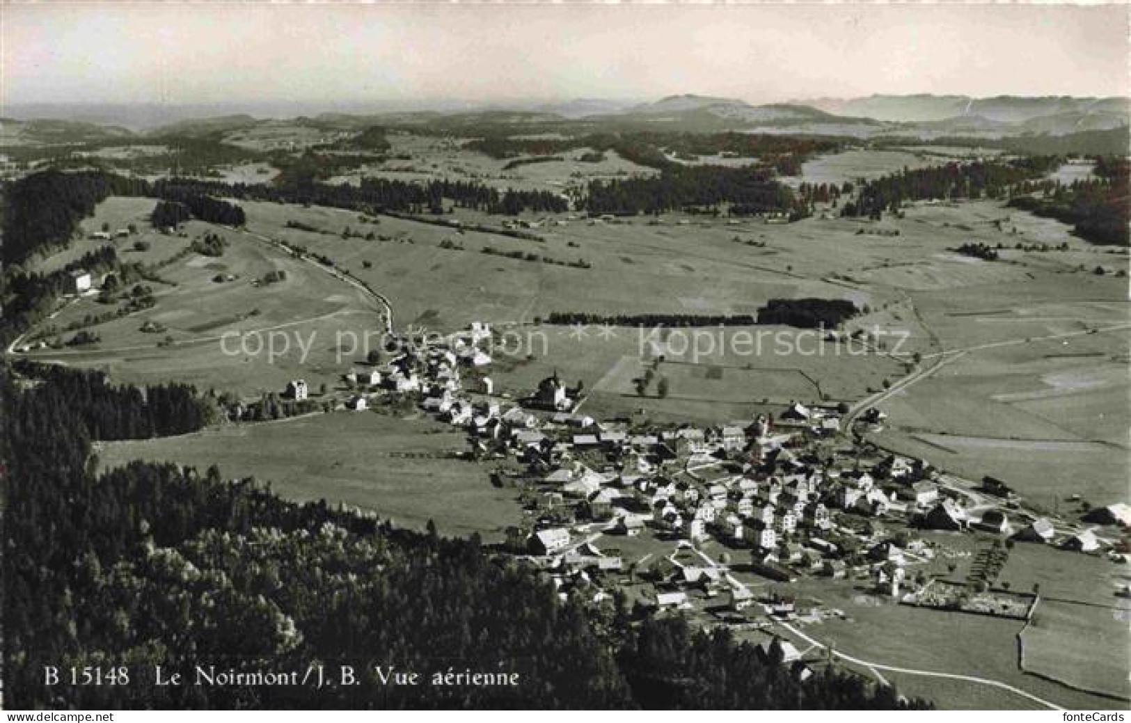 Le Noirmont Franches-Montagnes JU Vue aerienne