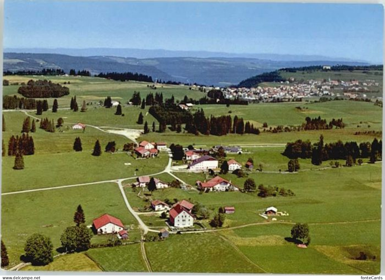 Le Noirmont Franches-Montagnes Le Noirmont Fliegeraufnahme