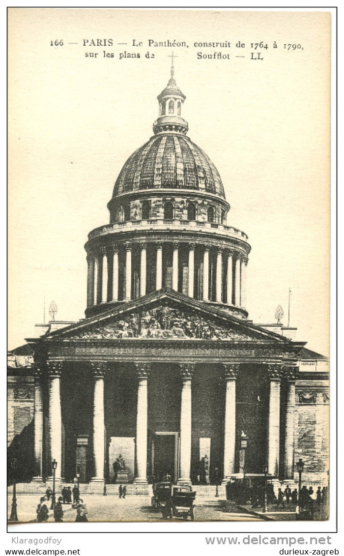Le Pantheon postcard not travelled bb