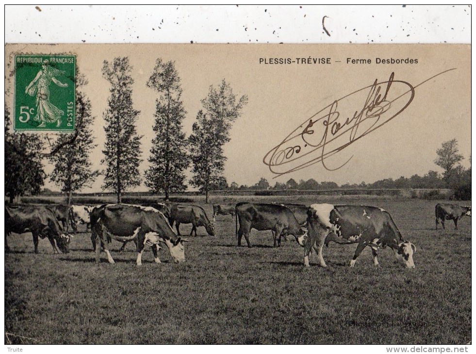 LE PLESSIS-TREVISE FERME DESBORDES (VACHES)