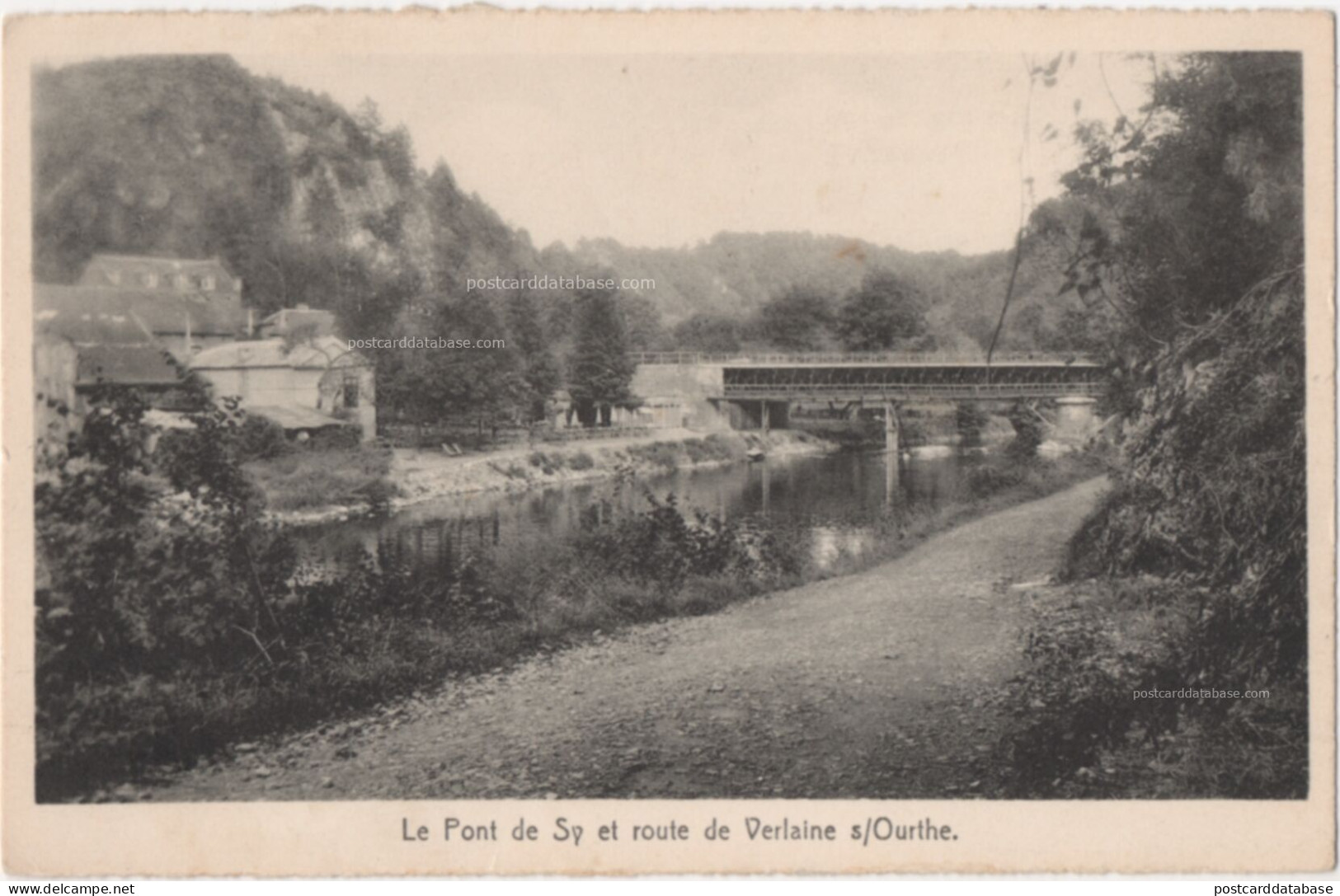Le pont de Sy et route de Verlaine s/Ourthe