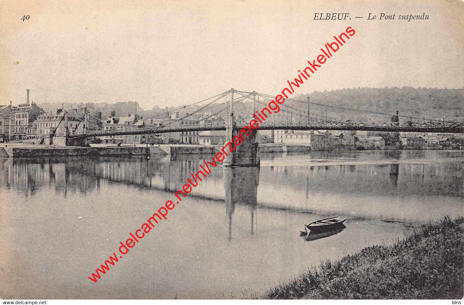 Le Pont suspendu - Elbeuf - (76) Seine Maritime