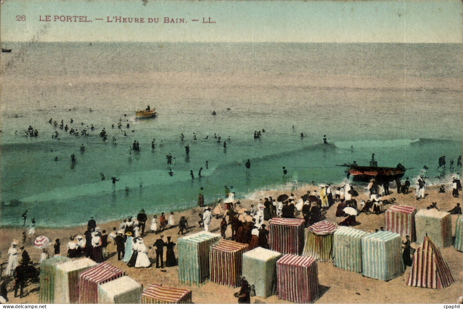 Le Portel - L' Heure du Bain - CPA