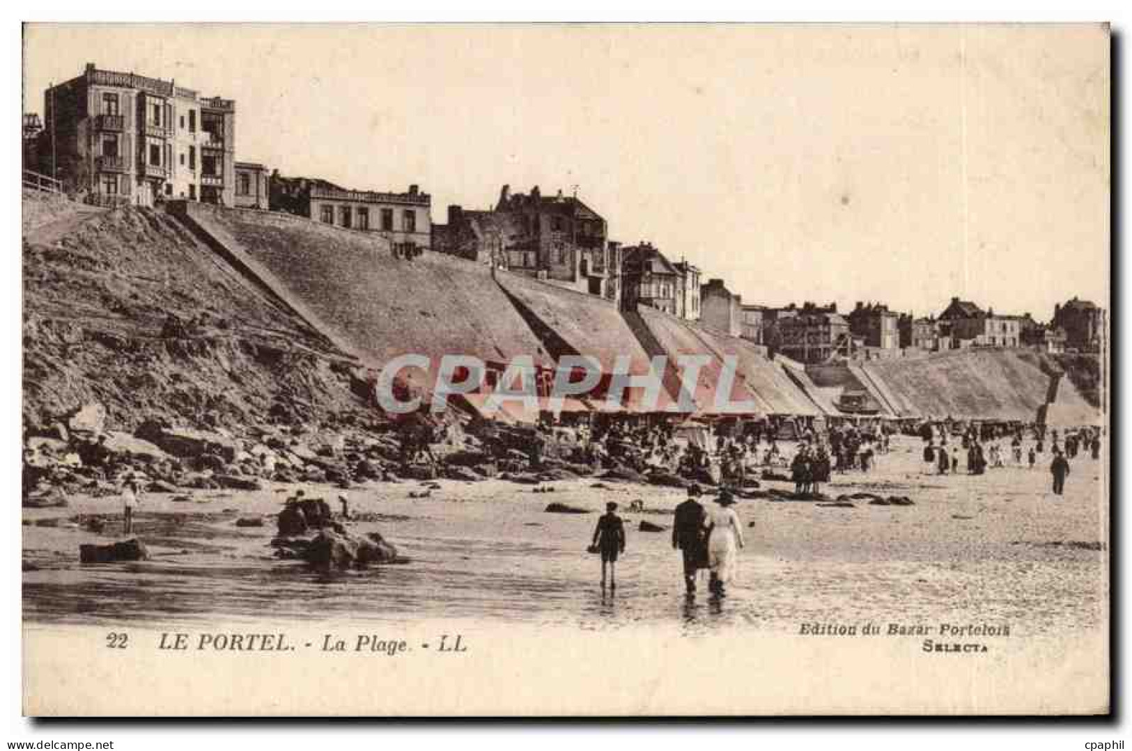 Le Portel - la Plage - CPA