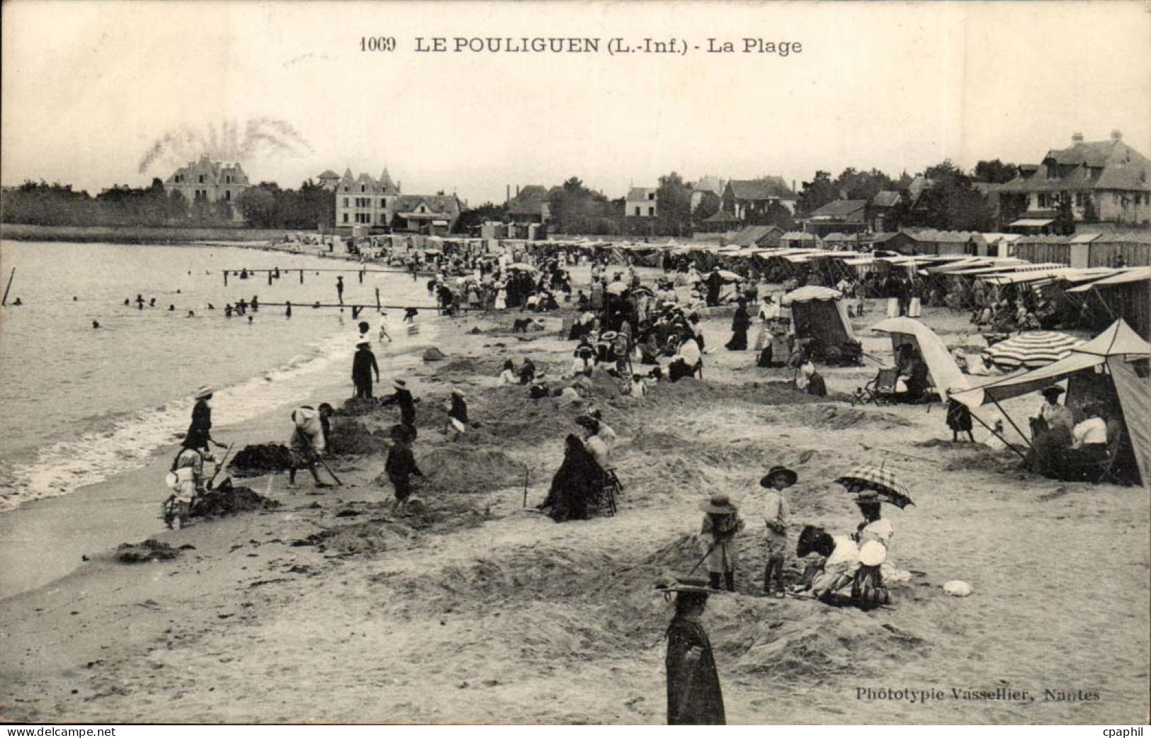 Le Pouliguen CPA La plage