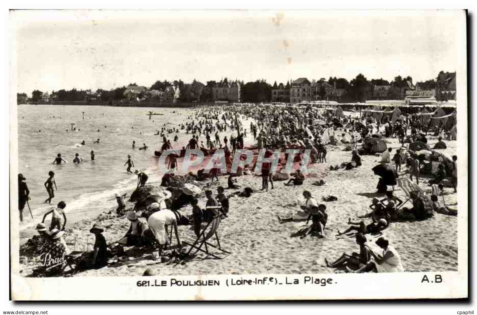 Le Pouliguen CPA La plage