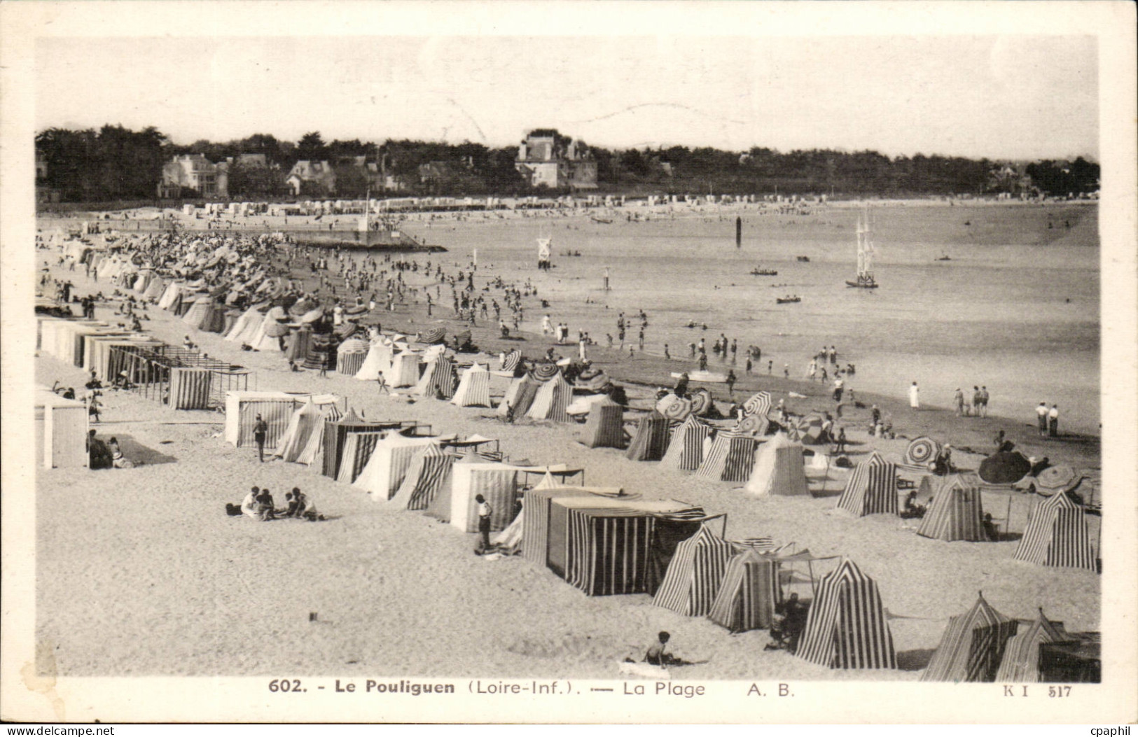 Le Pouliguen CPA La plage