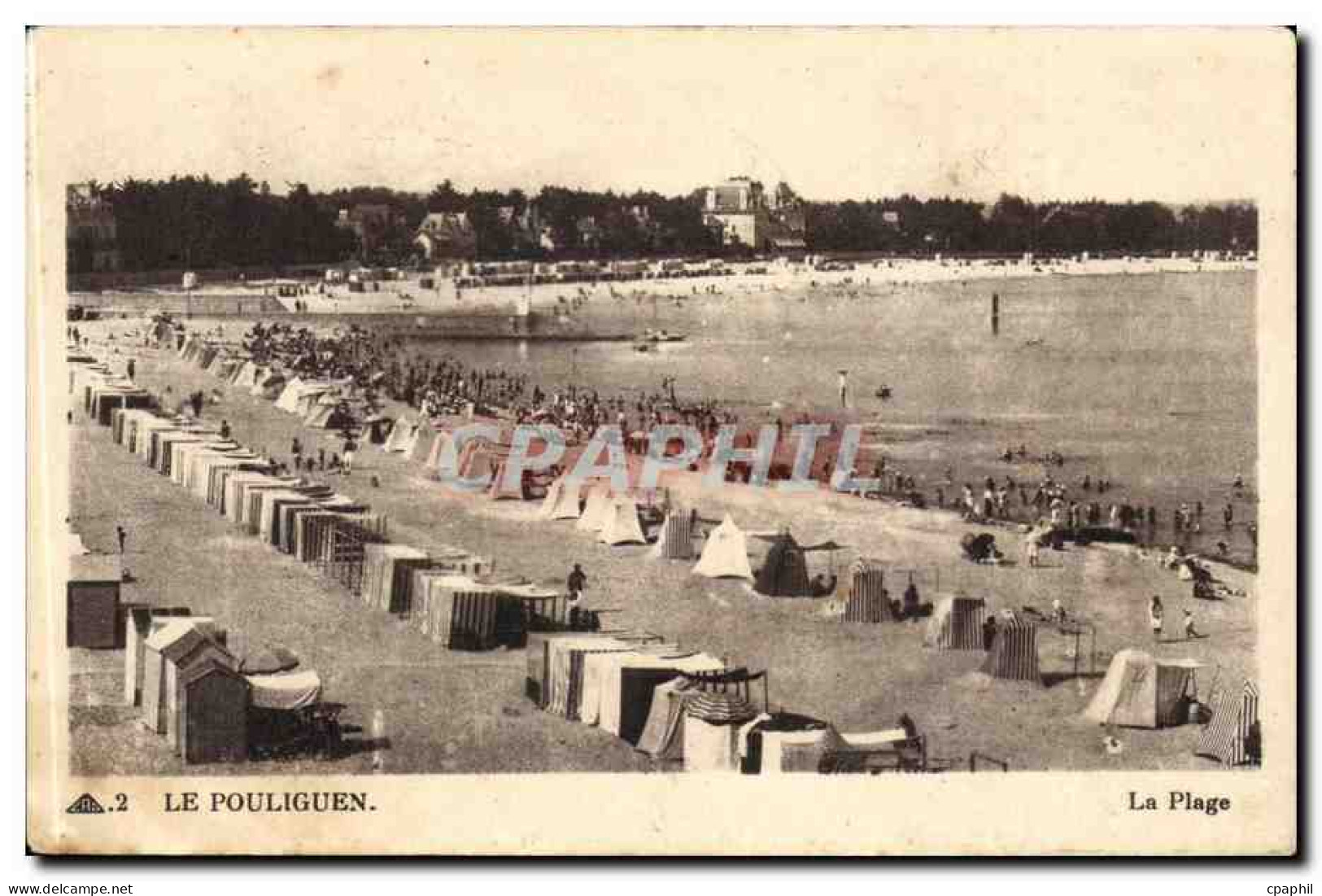 Le Pouliguen CPA La plage