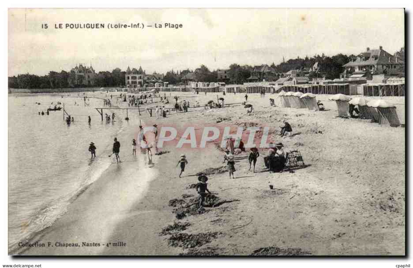 Le Pouliguen - la Plage - CPA