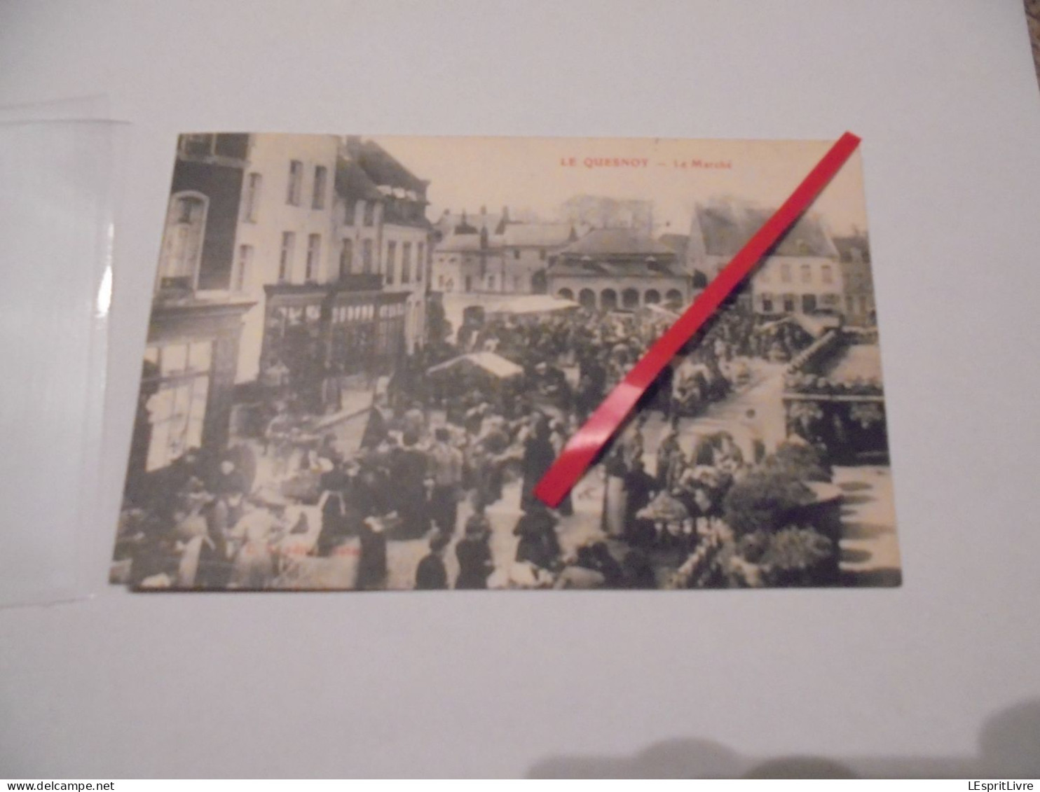 LE QUESNOY Le Marché Animée Carte Postale