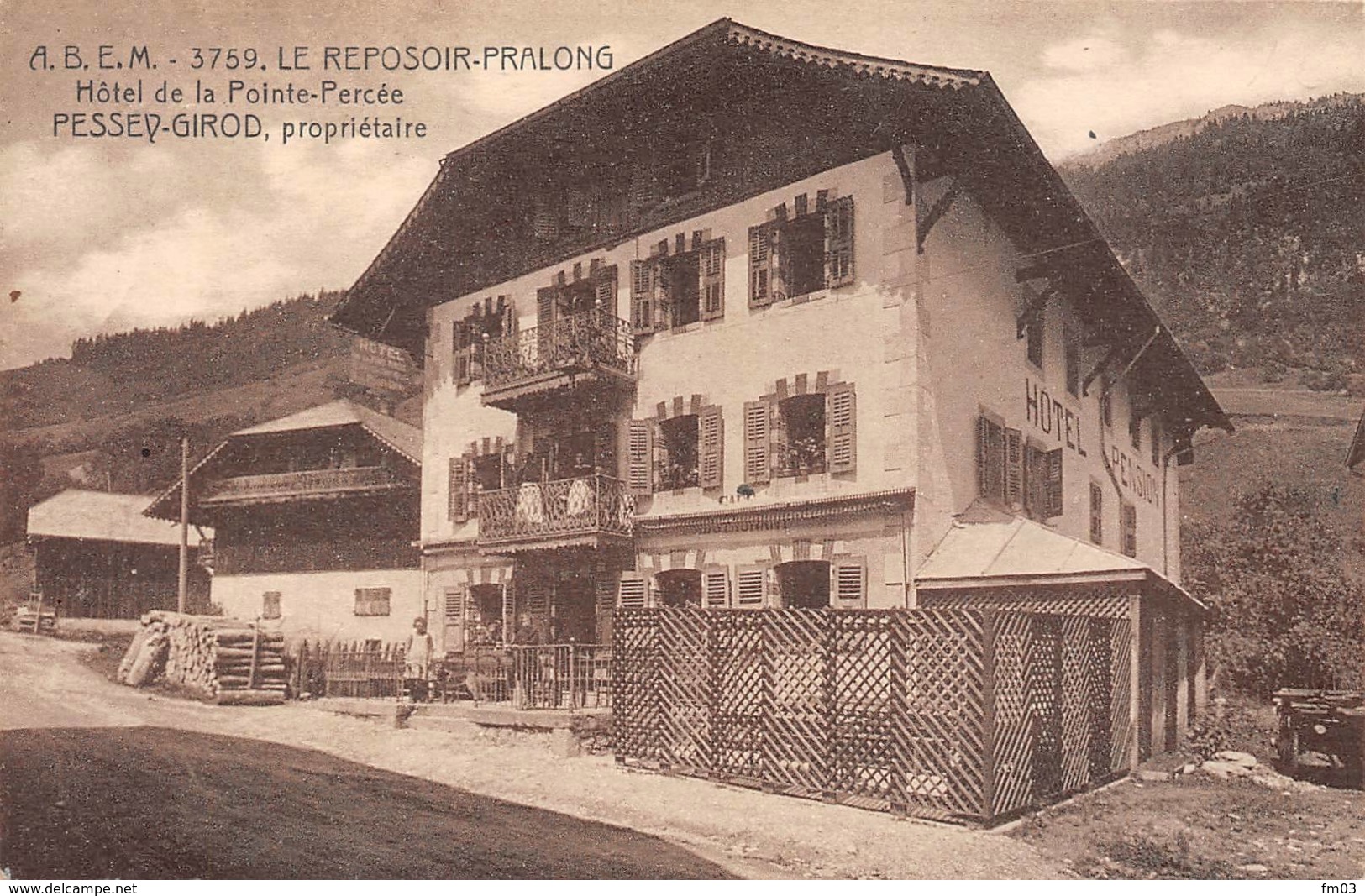 le Reposoir canton Scionzier ABEM 3759 hôtel Pessey Girod