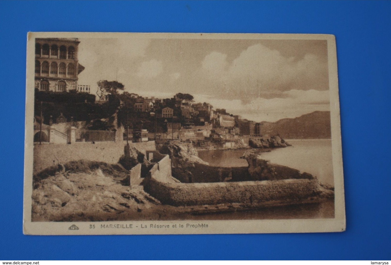 LE RESTAURANT LA RÉSERVE ET LA PLAGE DU PROPHÈTE MARSEILLE  CPA- Carte Postale [13] Bouches-du-Rhône