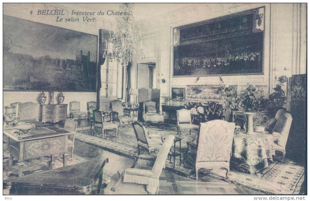 Le salon vert Château Beloeil