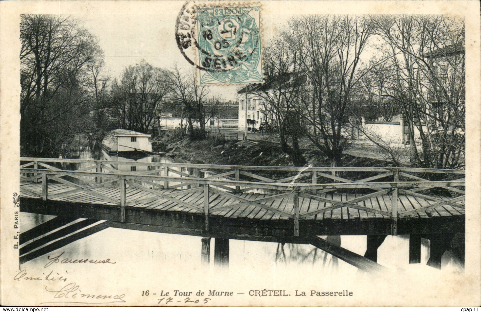 Le Tour de Marne CPA Creteil La passerelle