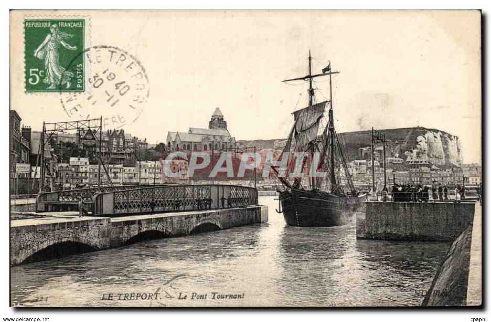 Le Treport - Le Pont Tournant - CPA