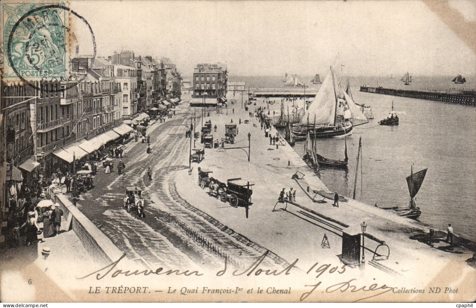 Le Treport - Le Quai Francois I - CPA