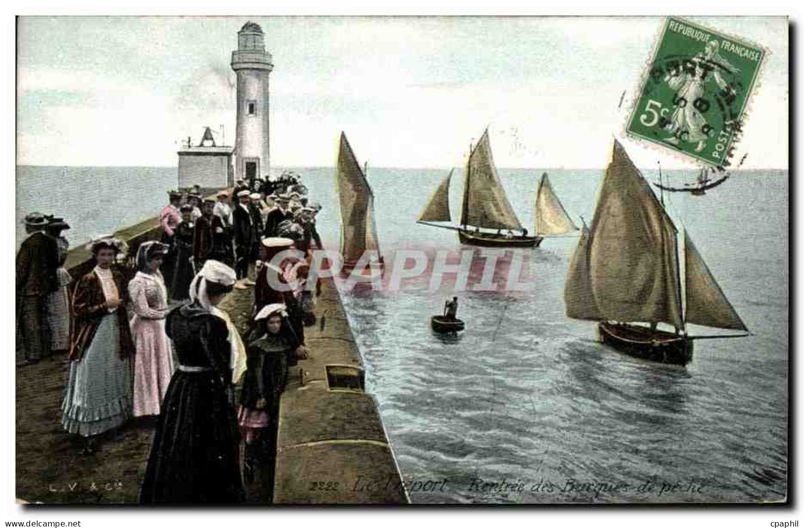 Le Treport - phare - lighthouse - CPA