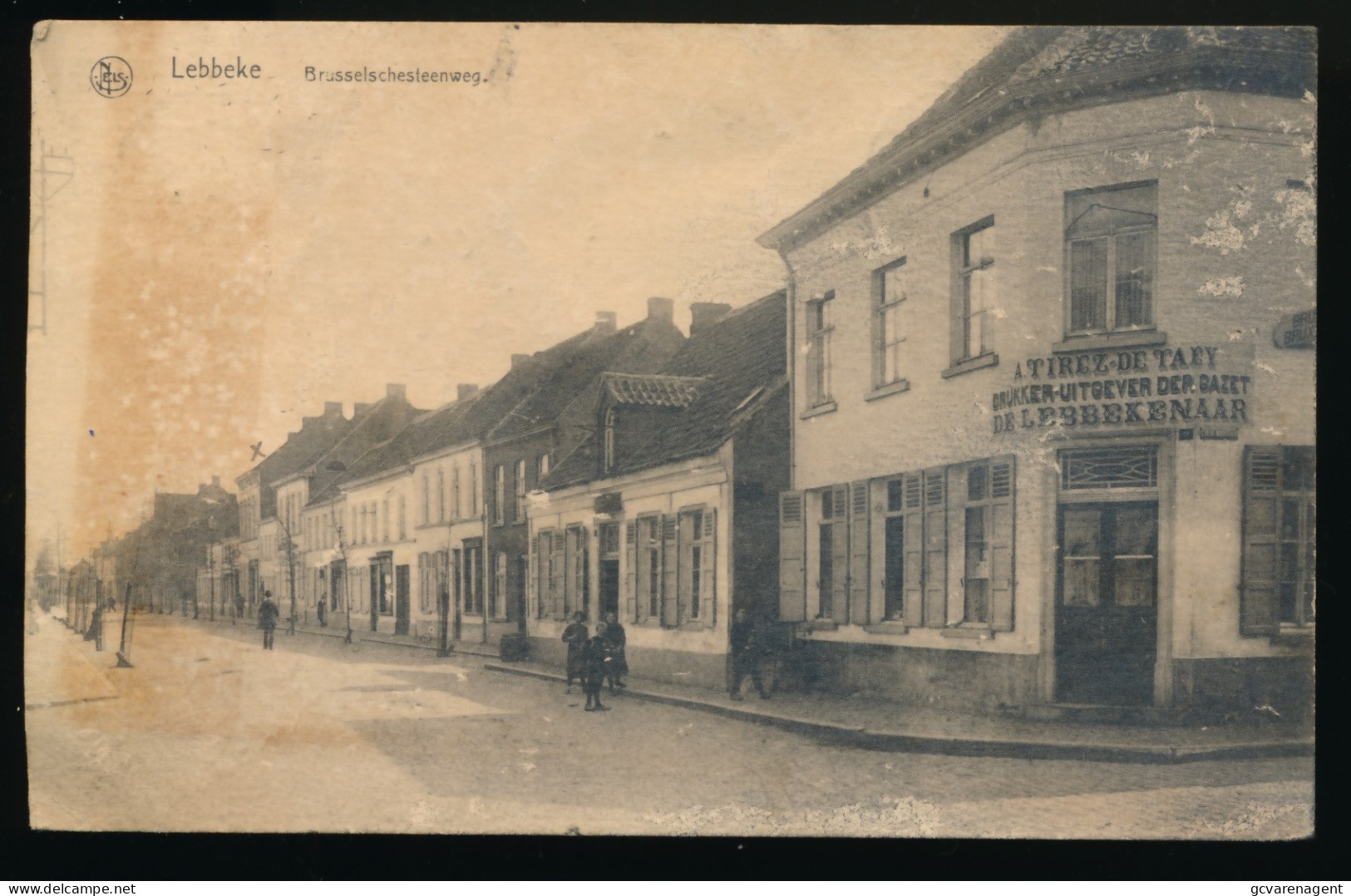 LEBBEKE       BRUSSELSCHESTEENWEG     BESCHADIGD.