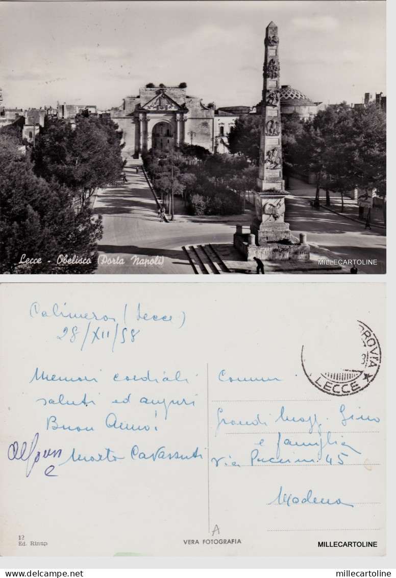 # LECCE: OBELISCO (PORTA NAPOLI)   1958