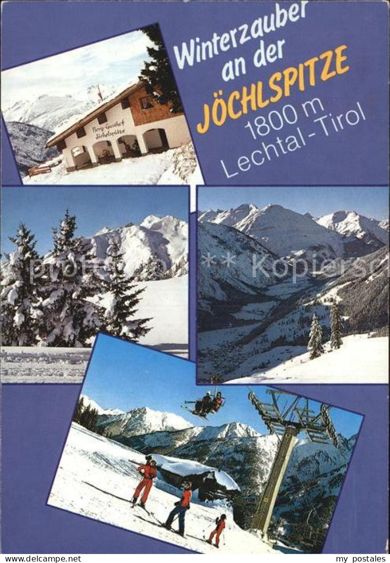 Lechtal Berggasthof Joechlspitze Panorama Sessellift