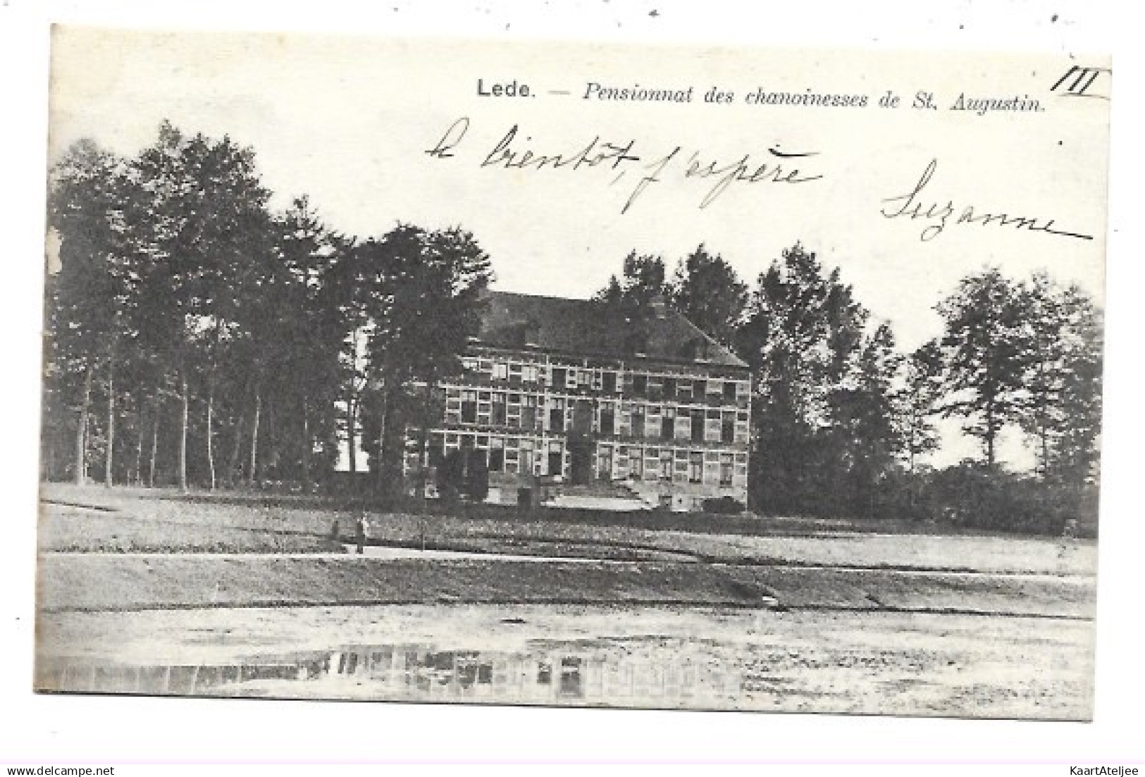 Lede - Pensionnat des chanoinesses de Saint-Augustin.