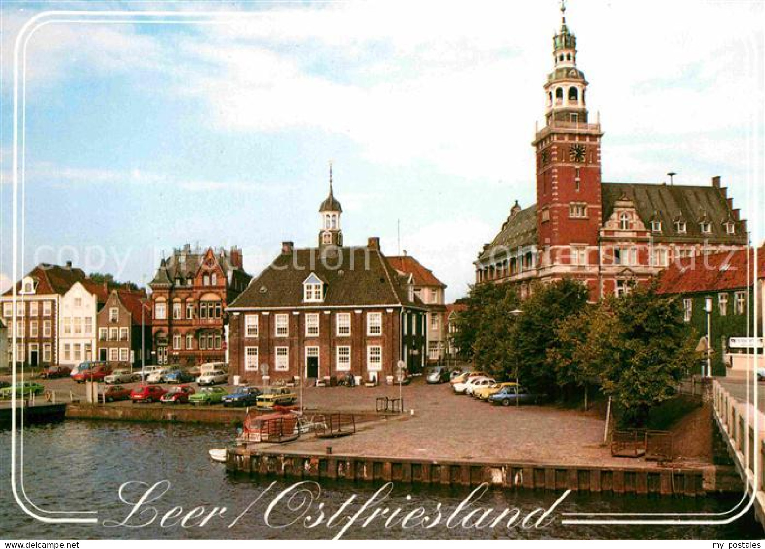 Leer Ostfriesland Hafen Rathaus Altstadt