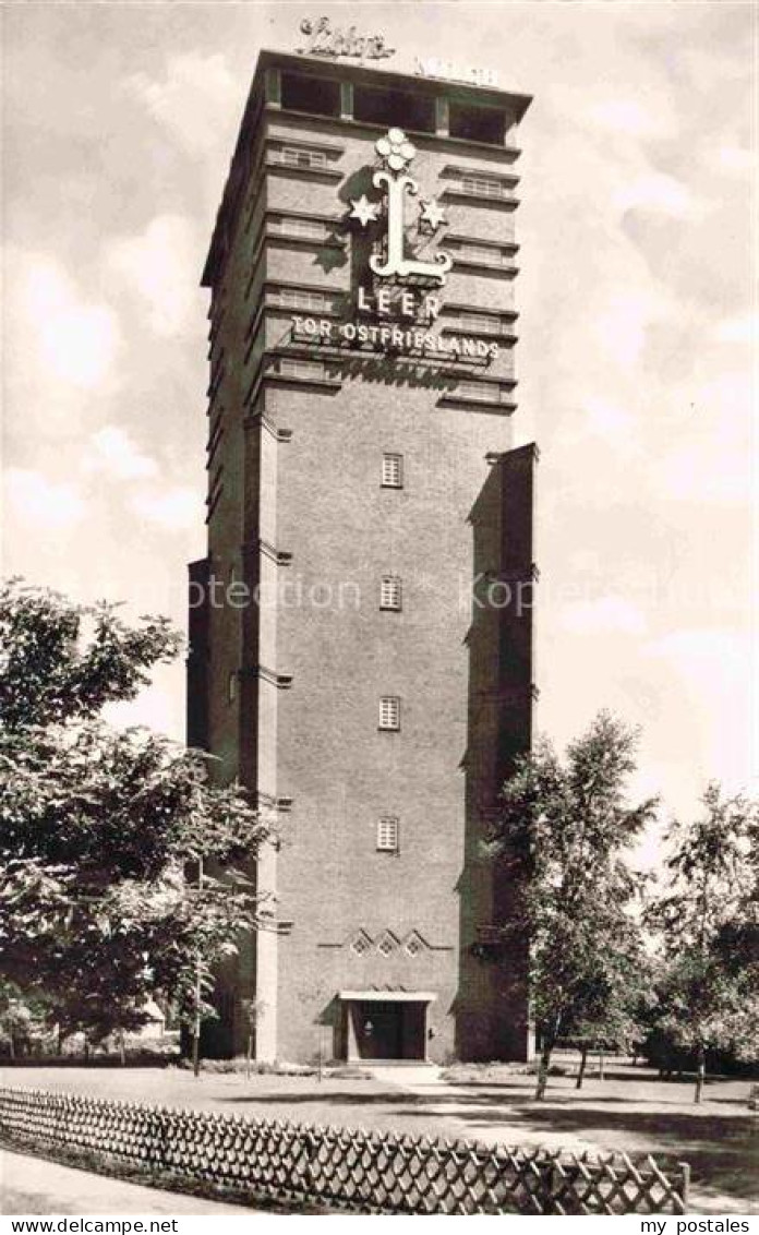 Leer Ostfriesland Neuer Wasserturm mit Jugendherberge