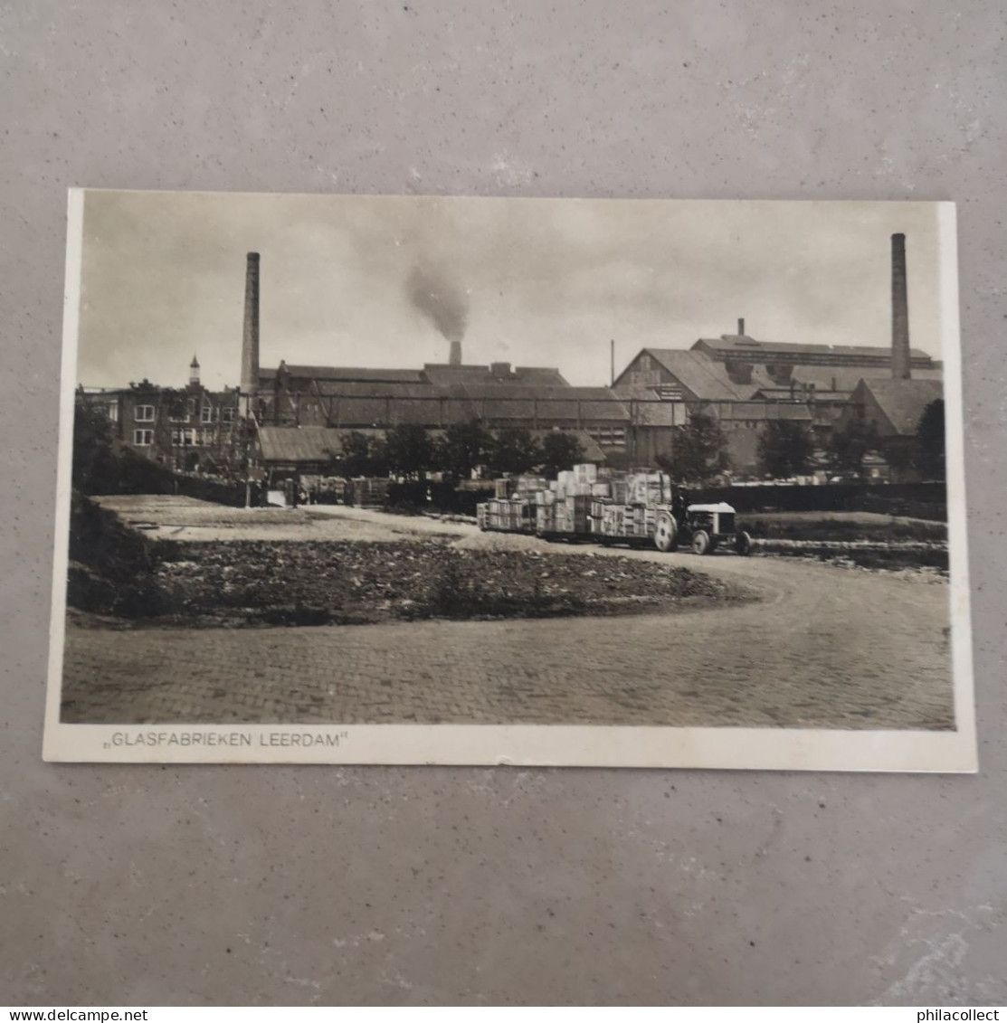 Leerdam (Utr.) Glasfabrieken (bovenrand aangesneden) 19??