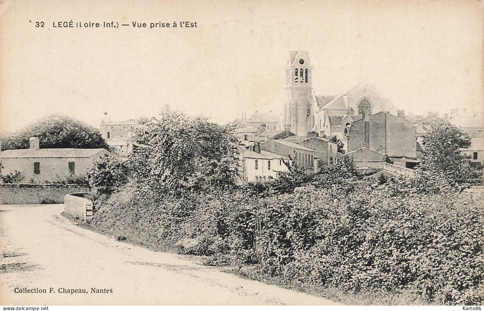 legé * route , vue prise à l'est