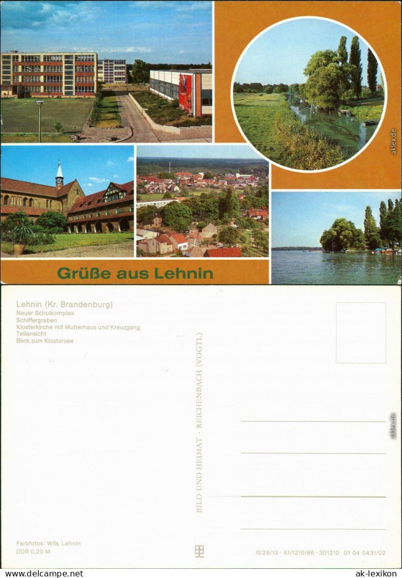 Lehnin Kloster Lehnin Neuer Schulkomplex, Schiffergraben,   1986