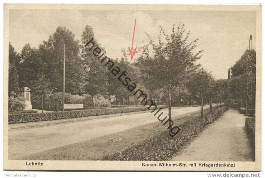 Lehnitz - Kaiser Wilhelm Strasse - Verlag W. Meyerheim Berlin 1933 gel. 1934