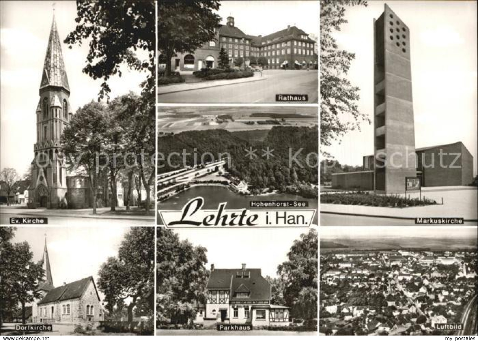 Lehrte Hannover Fliegeraufnahme Hohenhorst-See Parkhaus Kirchen