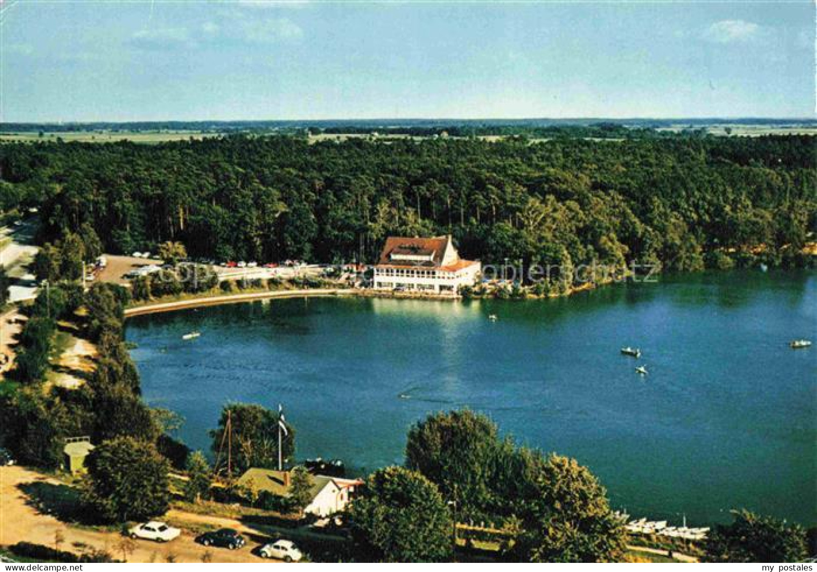 Lehrte Hannover Hohenhorst-See See Bootshaus Ruderboote Wald Campingplatz Boote