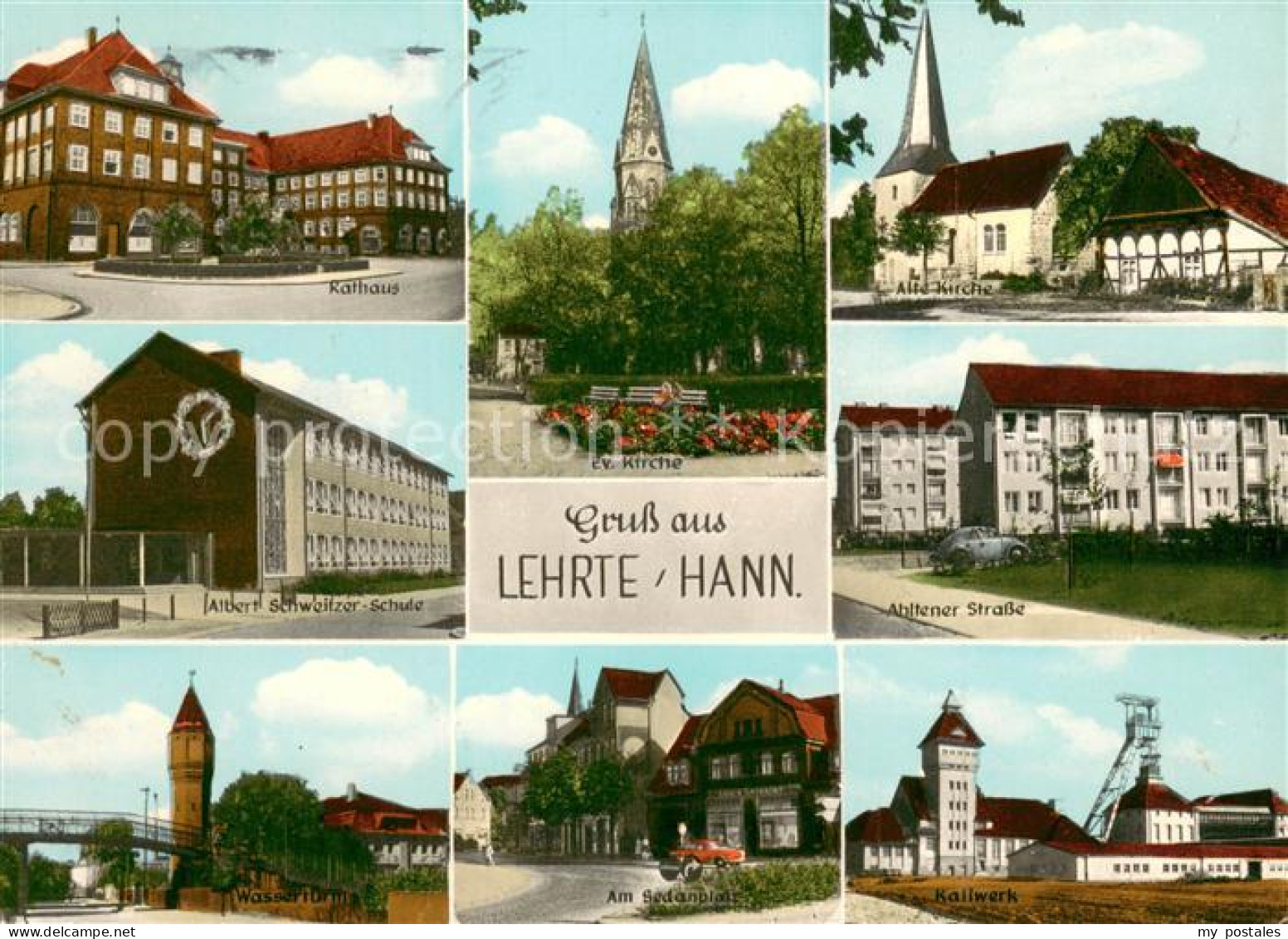 Lehrte Hannover Rathaus Albert Schweitzer Schule Wasserturm Kirche Ahltener Stra