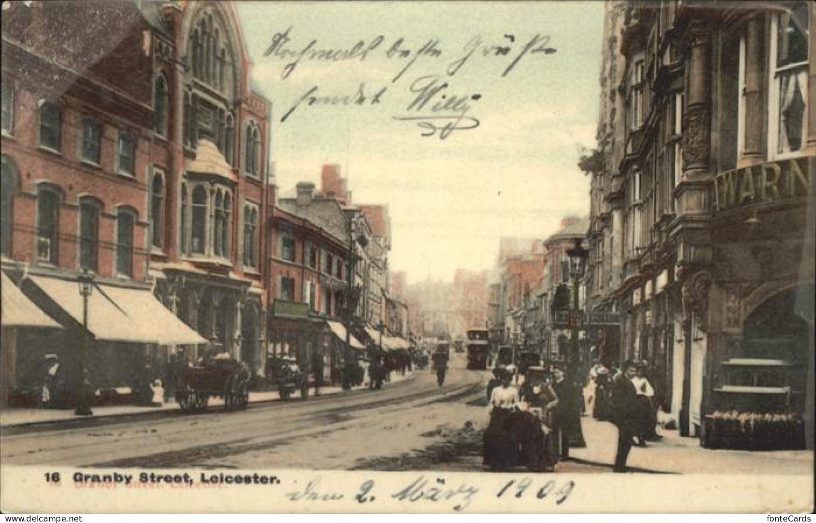 Leicester United Kingdom Leicester Granby Street Kutsche