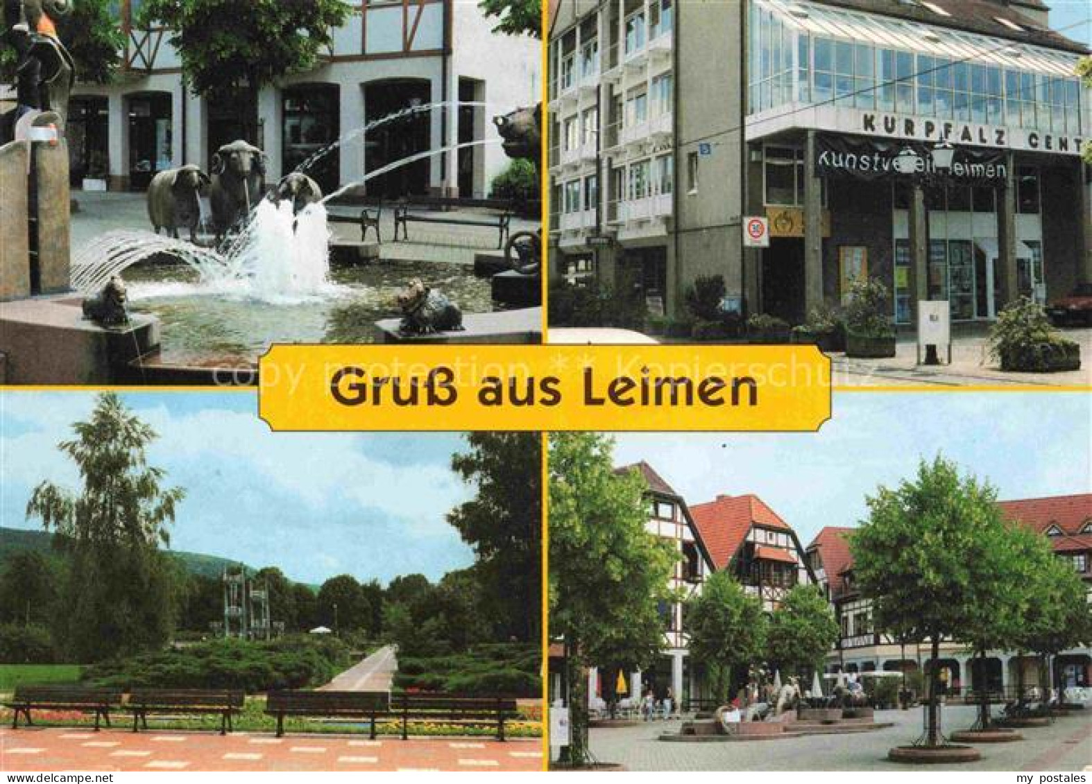 Leimen Baden Heidelberg St Georg Brunnen Kurpfalz Centrum Freibad Georgplatz