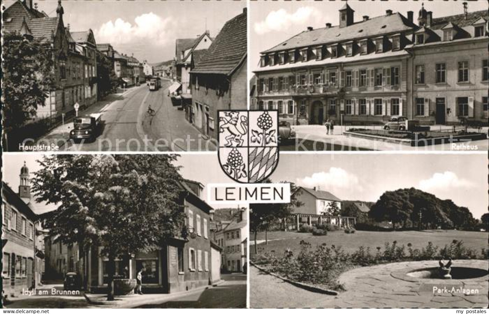 Leimen Rathaus Hauptstrasse Park Brunnen
