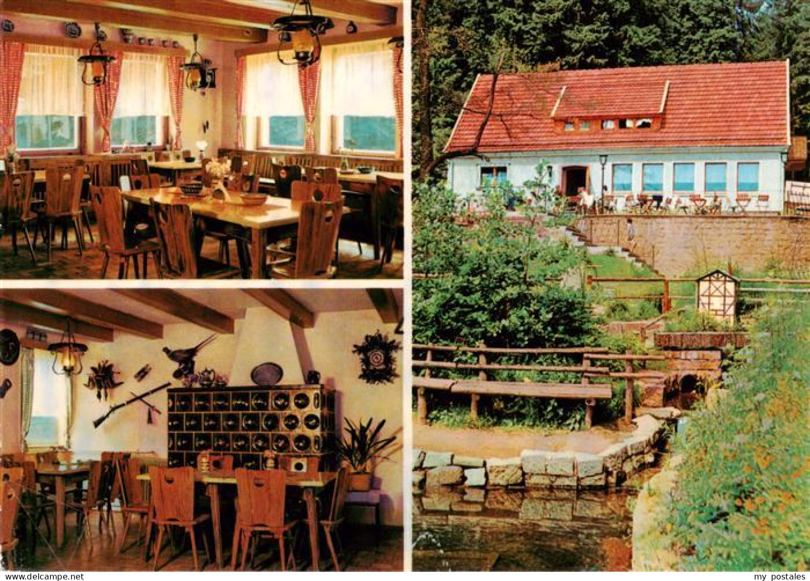Leinefelde-Worbis Eichsfeld Thueringen Waldgaststaette Koehlersgrund Gastraum Ka