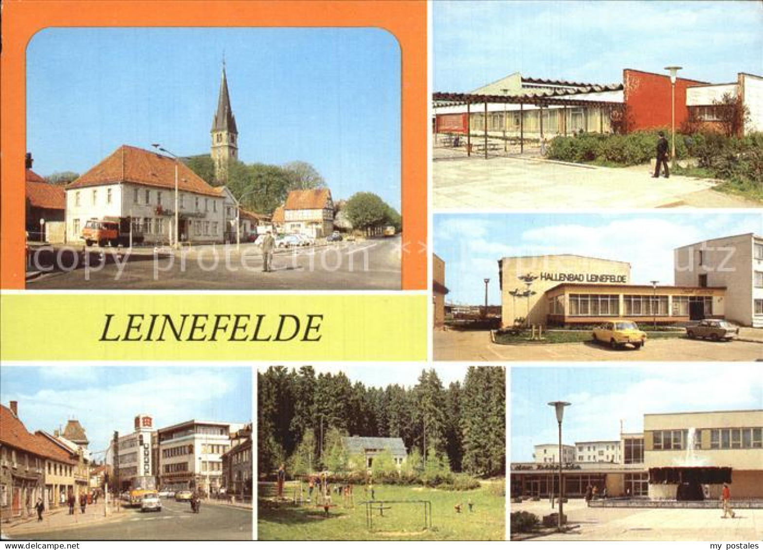 Leinefelde-Worbis Hallenbad Restaurants Eichsfelder-Hof und Stadt-Leinefelde