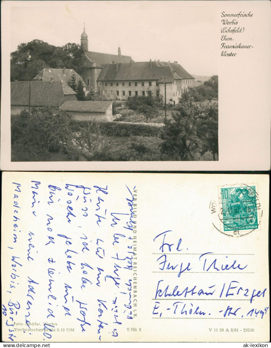 Leinefelde Worbis Sommerfrische Worbis Eichsfeld Ehem. Franziskanerkloster 1961
