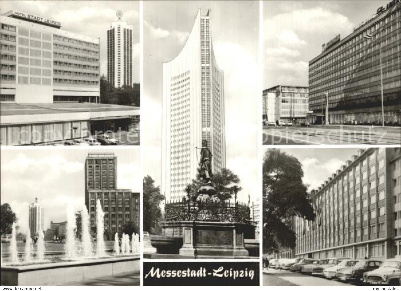 Leipzig Hotel Stadt Leipzig Brunnen Strassenpartien