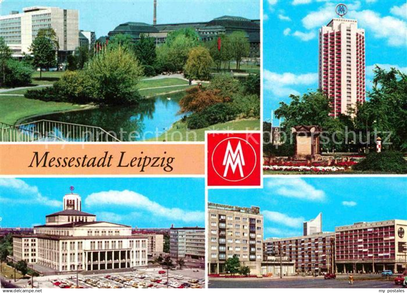 Leipzig Interhotel Stadt Leipzig Wohnhochhaus Opernhaus