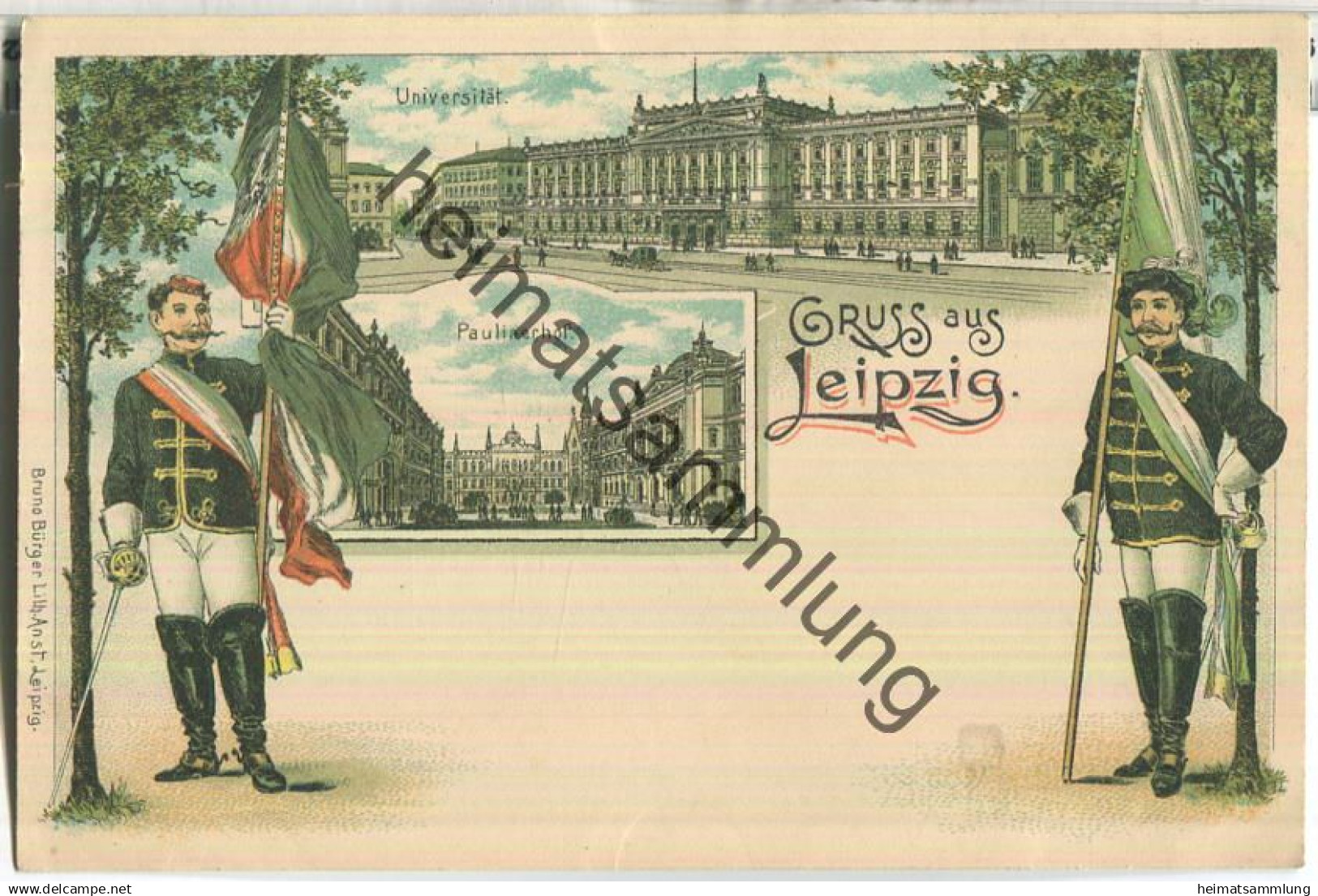 Leipzig - Universität - Paulinerhof - Verlag Bruno Bürger Leipzig