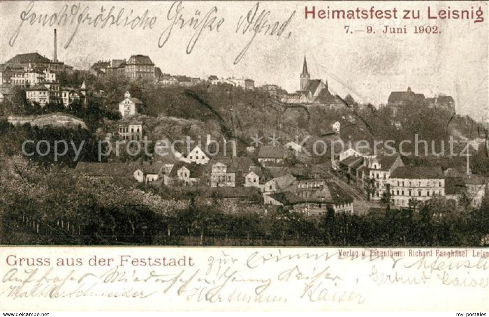 Leisnig Heimatsfest zu Leisnig Juni 1902