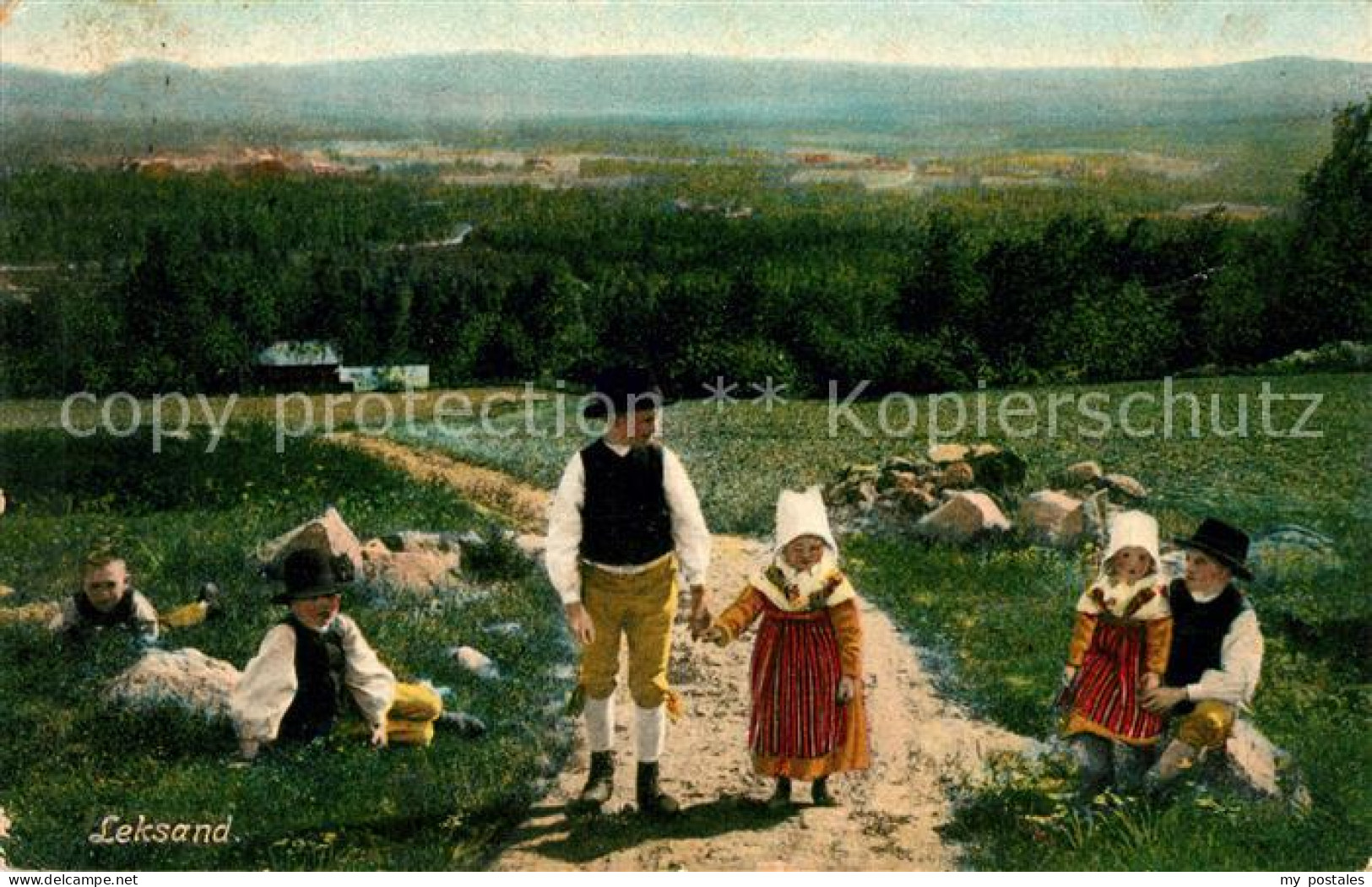 Leksand Panorama Spielende Kinder