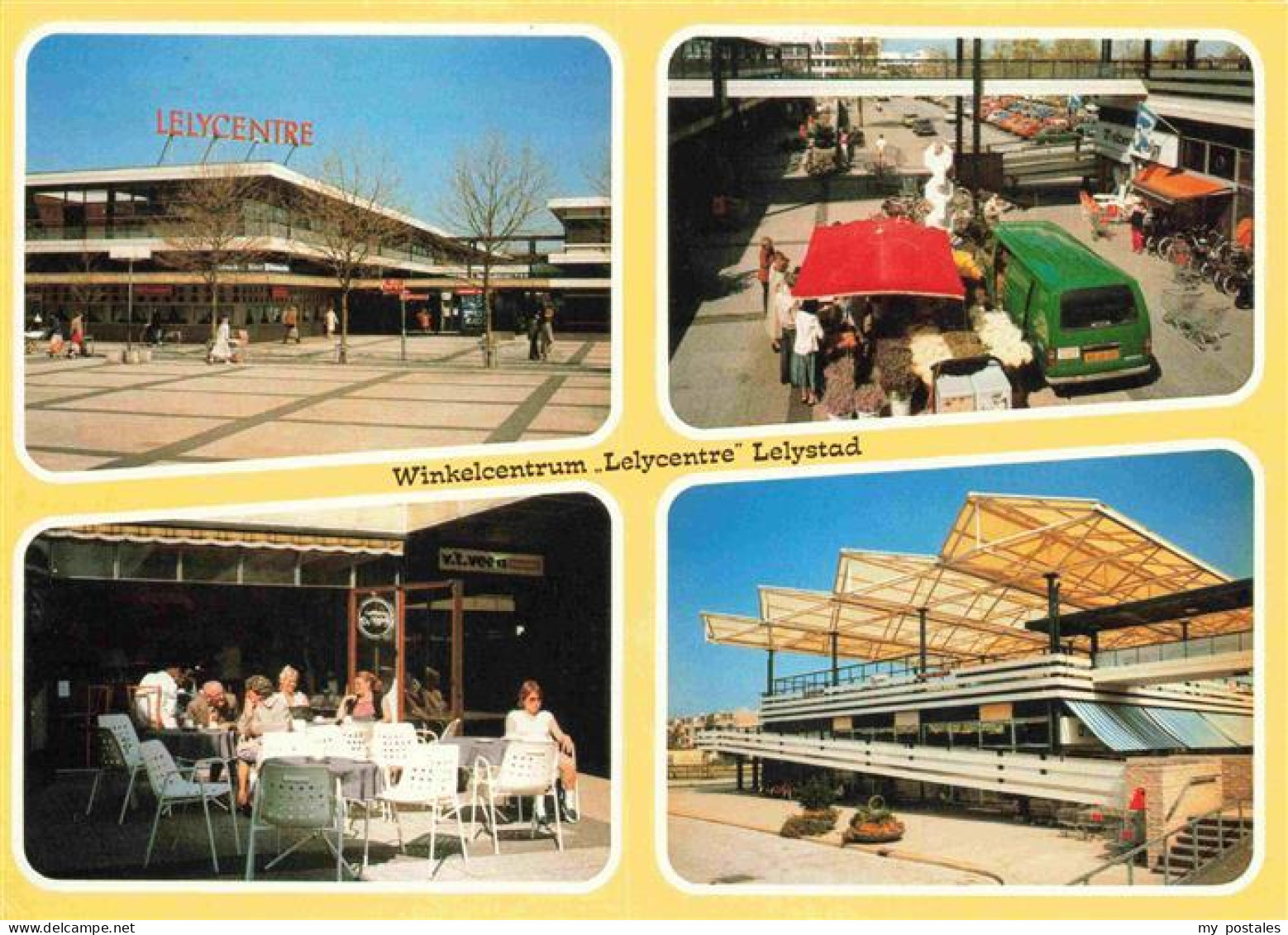 Lelystad Leliestad Flevoland NL Winkelcentrum Lelycentre Markt Terrasse Halle