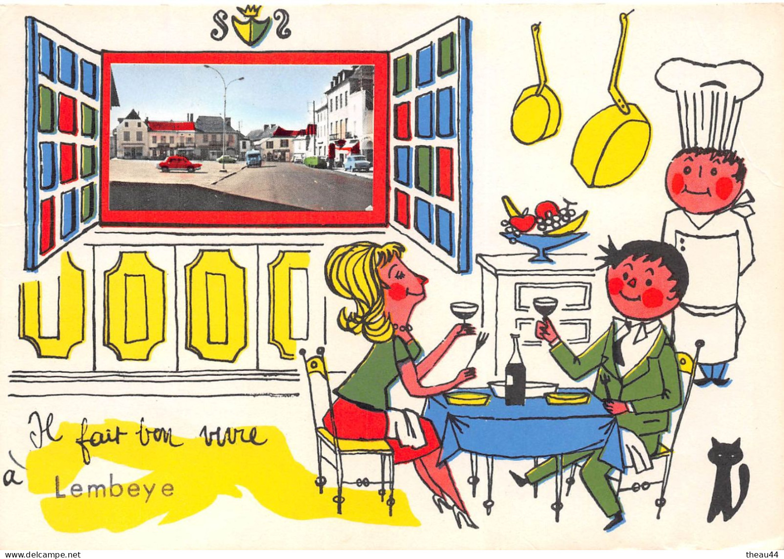¤¤  -   LEMBEYE    -   Carte Fantaisie     -   ¤¤
